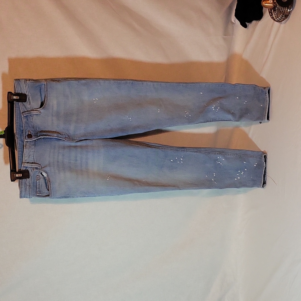 Old Navy, Skinny Bleach Specks Jeans,  size 12